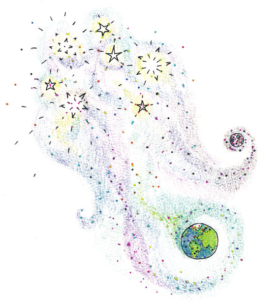 the earth and the stars